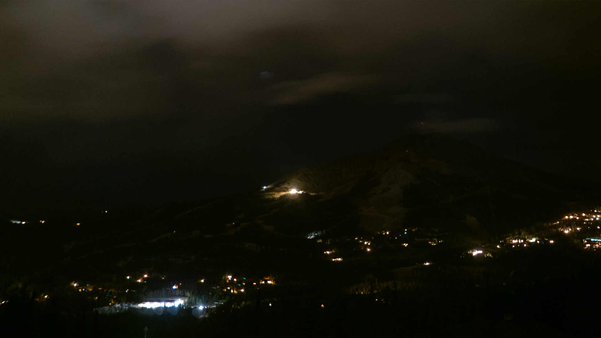 Big Sky Cascade Camera snow cam captured at 18 September 2026 at 11:53 pm GMT-6