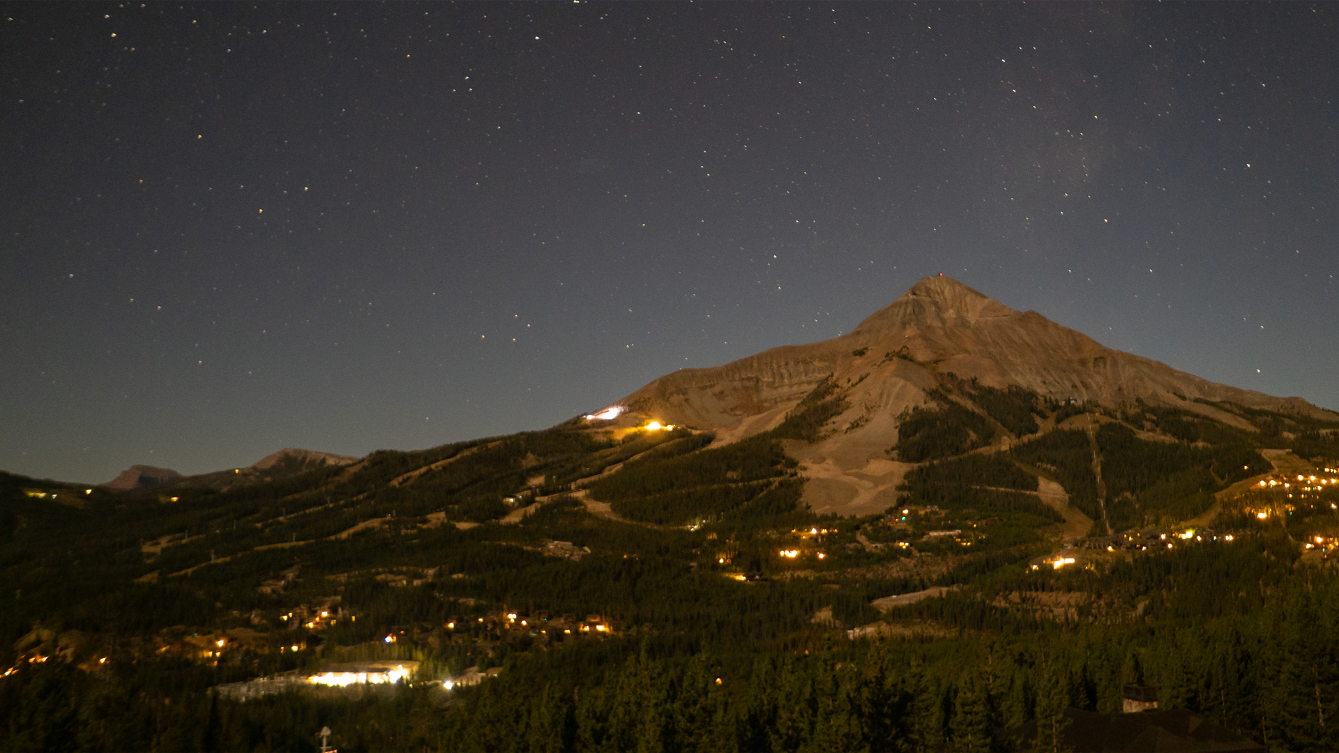 Big Sky Cascade Camera snow cam captured at 30 September 2026 at 11:47 pm GMT-6