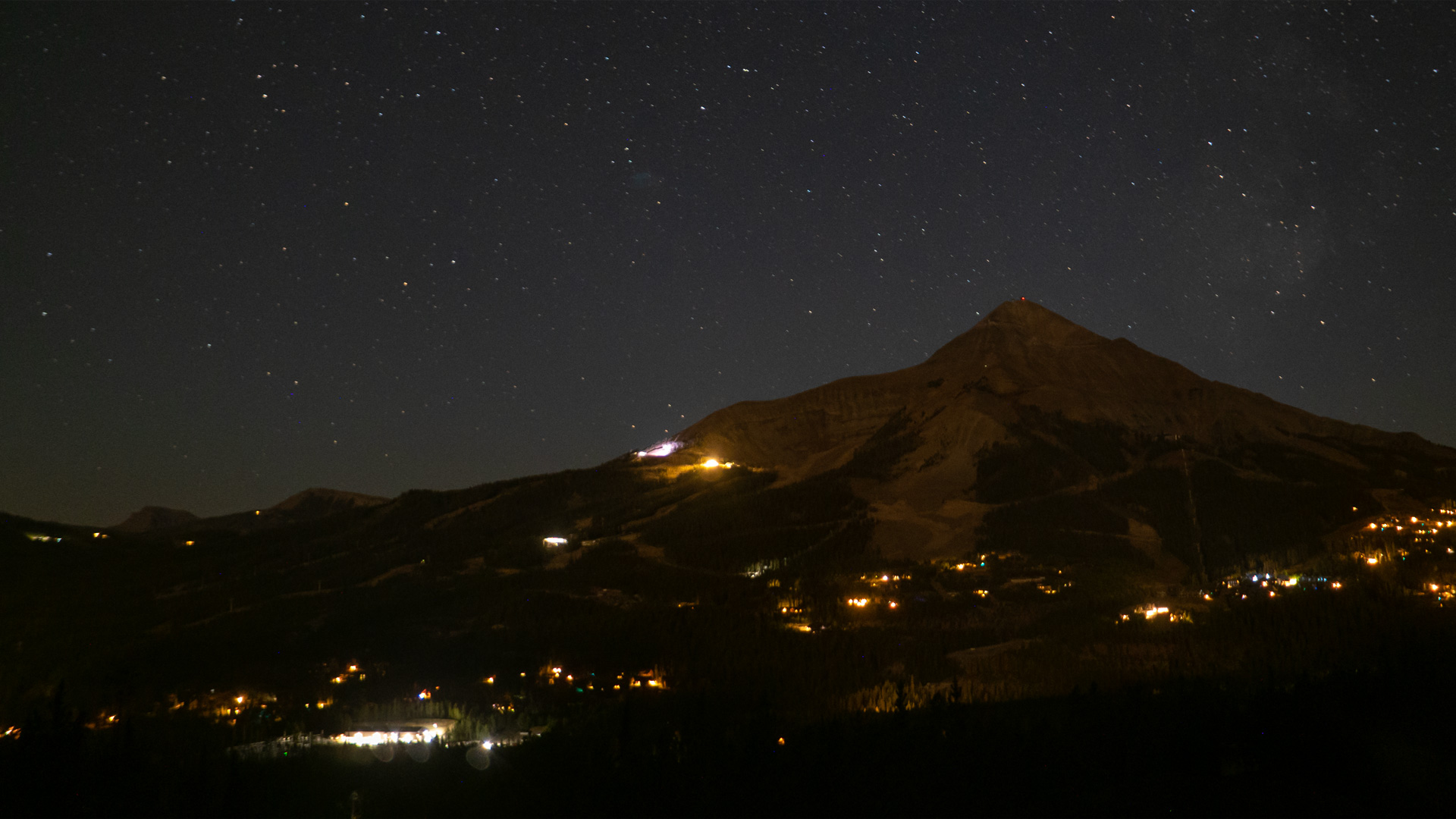 Big Sky Cascade Camera snow cam captured at 2 October 2026 at 11:58 pm GMT-6