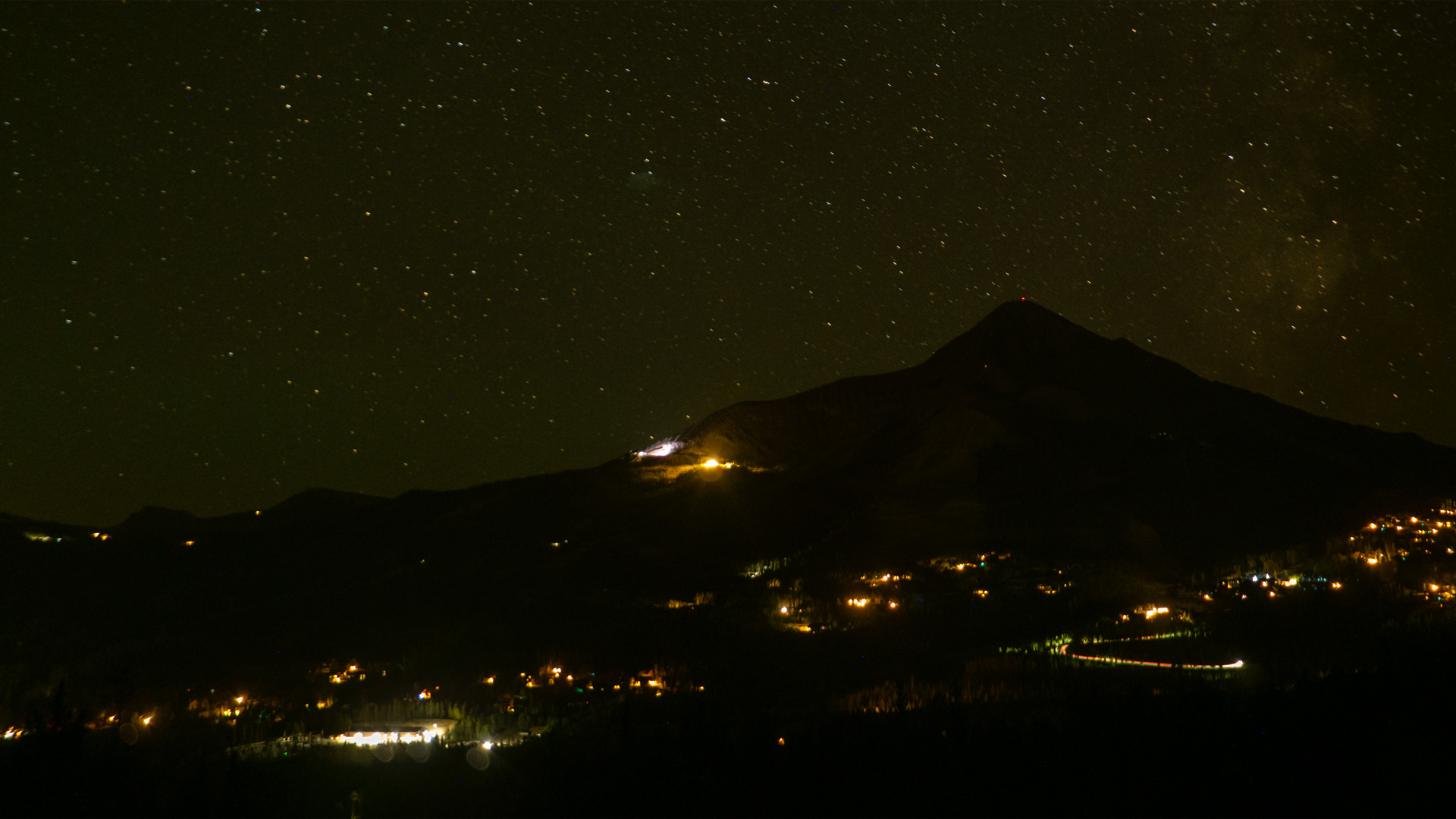 Big Sky Cascade Camera snow cam captured at 3 October 2026 at 11:54 pm GMT-6