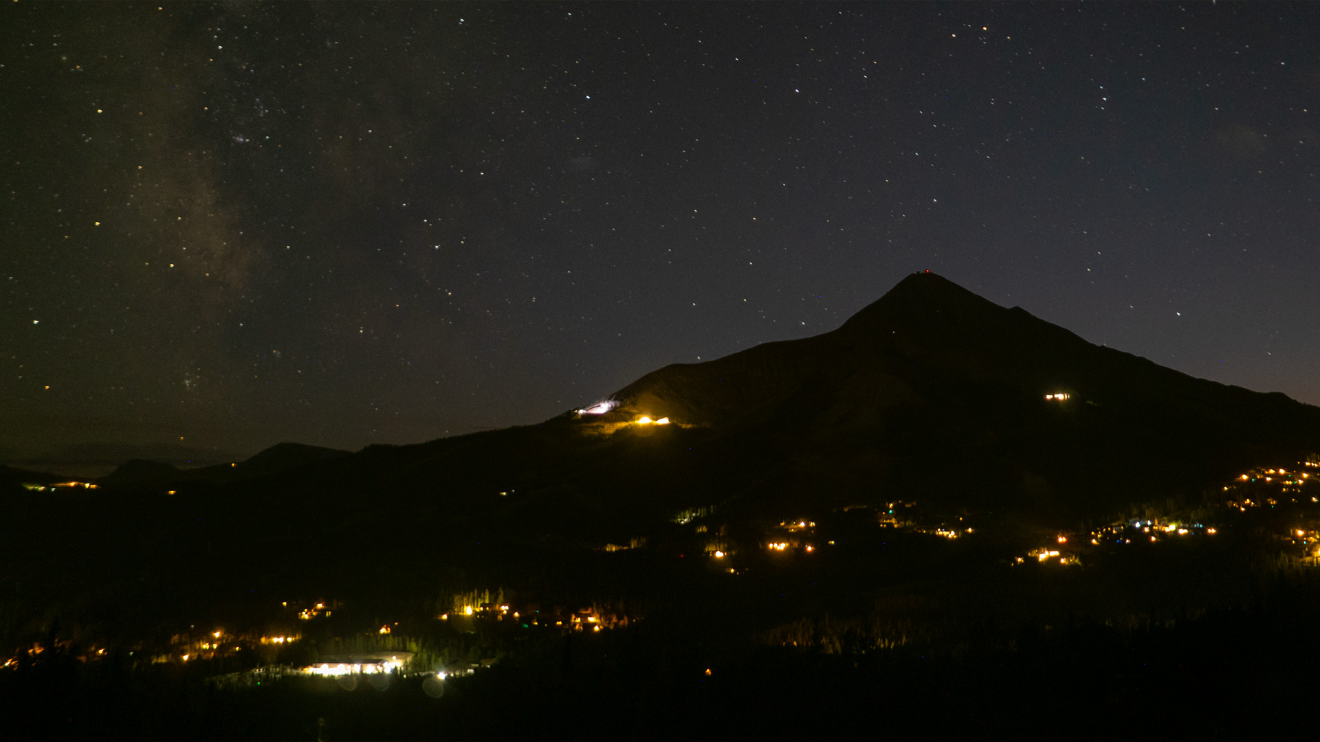 Big Sky Cascade Camera snow cam captured at 5 October 2026 at 8:26 pm GMT-6