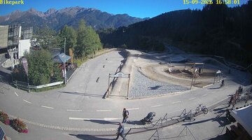 Serfaus-Fiss-Ladis Waldbahn Pump Track snow cam captured at 15 September 2026 at 5:02 pm GMT+2