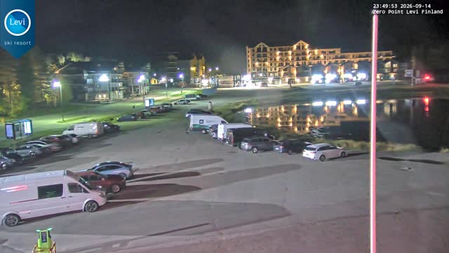 Levi Zero Point snow cam captured at 14 September 2026 at 11:50 pm GMT+3