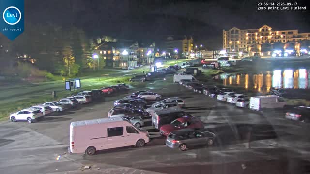 Levi Zero Point snow cam captured at 17 September 2026 at 11:56 pm GMT+3