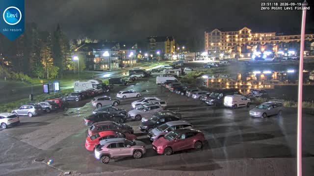 Levi Zero Point snow cam captured at 19 September 2026 at 11:51 pm GMT+3