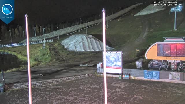 Levi Zero Point snow cam captured at 20 September 2026 at 11:52 pm GMT+3