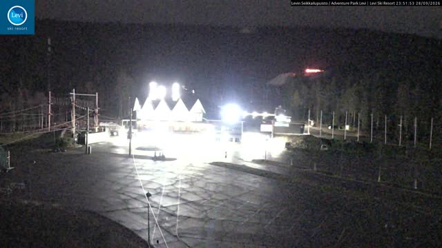 Levi Activity Park snow cam captured at 28 September 2026 at 11:52 pm GMT+3