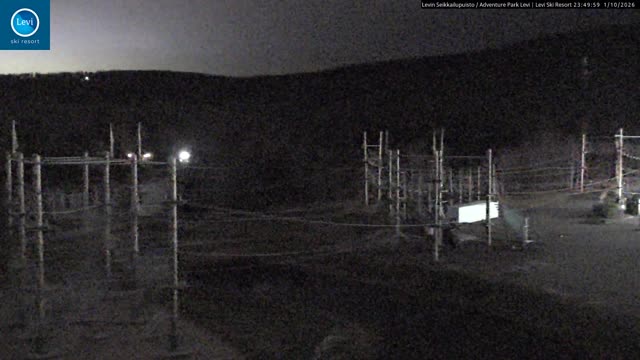 Levi Activity Park snow cam captured at 1 October 2026 at 11:50 pm GMT+3