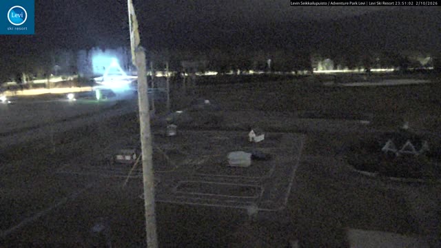 Levi Activity Park snow cam captured at 2 October 2026 at 11:51 pm GMT+3