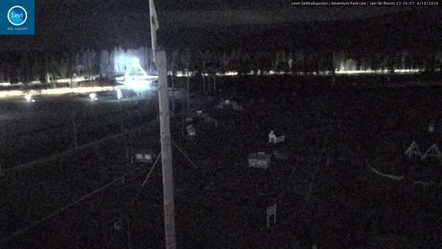 Levi Activity Park snow cam captured at 4 October 2026 at 11:56 pm GMT+3