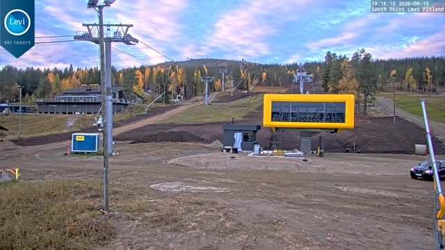 Levi South Point snow cam captured at 15 September 2026 at 7:16 pm GMT+3