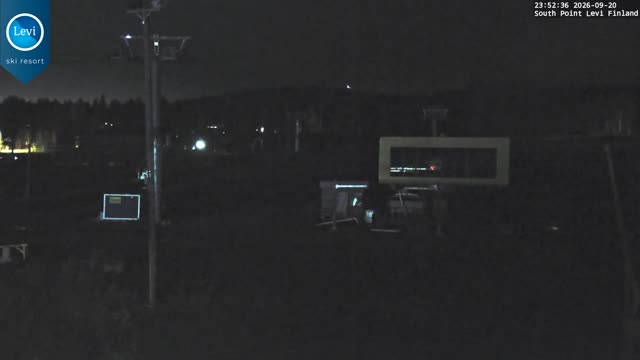Levi South Point snow cam captured at 20 September 2026 at 11:52 pm GMT+3