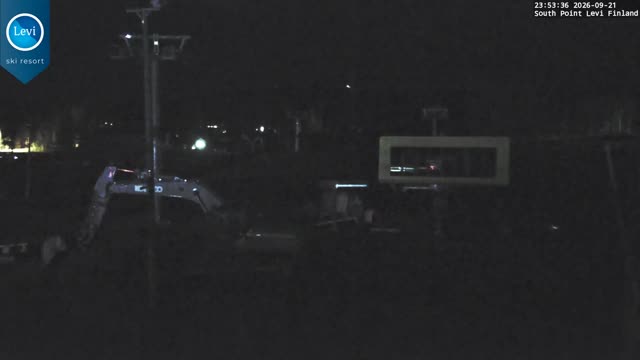 Levi South Point snow cam captured at 21 September 2026 at 11:53 pm GMT+3