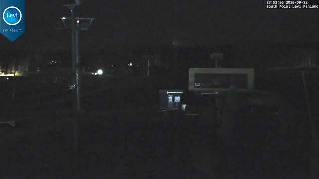 Levi South Point snow cam captured at 22 September 2026 at 11:53 pm GMT+3