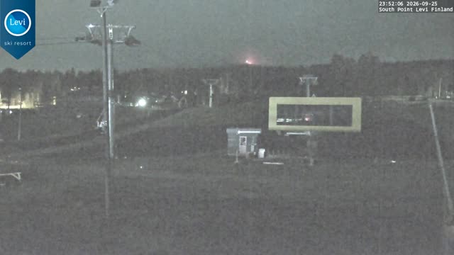 Levi South Point snow cam captured at 25 September 2026 at 11:52 pm GMT+3