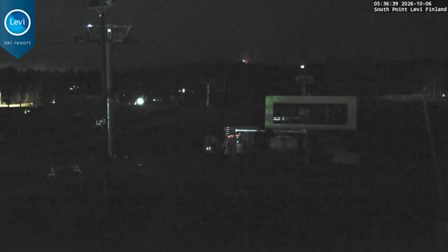 Levi South Point snow cam captured at 6 October 2026 at 5:36 am GMT+3