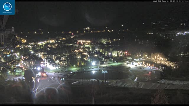 Levi Levi Village snow cam captured at 20 September 2026 at 11:52 pm GMT+3