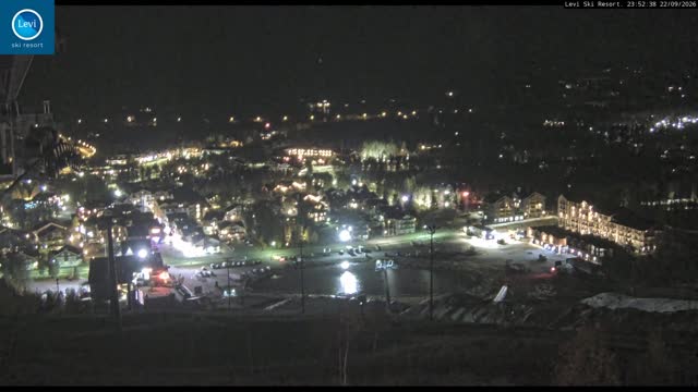 Levi Levi Village snow cam captured at 22 September 2026 at 11:53 pm GMT+3