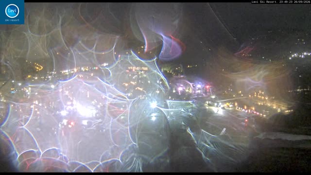 Levi Levi Village snow cam captured at 26 September 2026 at 11:49 pm GMT+3