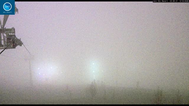 Levi Levi Village snow cam captured at 3 October 2026 at 11:49 pm GMT+3