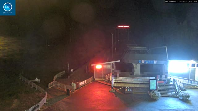 Levi Gondola Lower Station snow cam captured at 13 September 2026 at 11:55 pm GMT+3