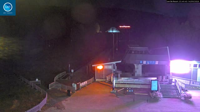 Levi Gondola Lower Station snow cam captured at 14 September 2026 at 11:50 pm GMT+3