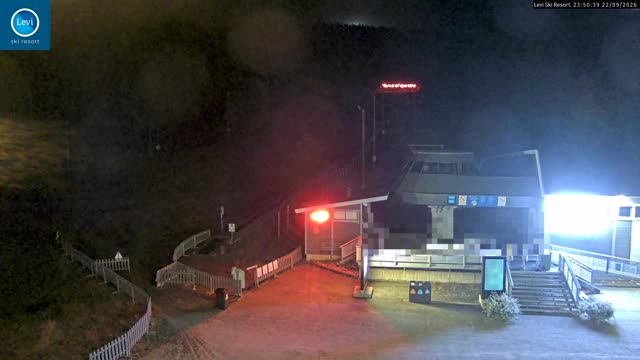 Levi Gondola Lower Station snow cam captured at 22 September 2026 at 11:50 pm GMT+3