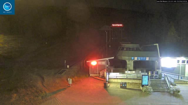 Levi Gondola Lower Station snow cam captured at 23 September 2026 at 11:52 pm GMT+3