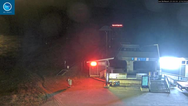 Levi Gondola Lower Station snow cam captured at 2 October 2026 at 11:51 pm GMT+3