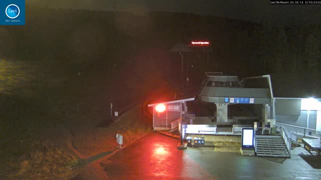 Levi Gondola Lower Station snow cam captured at 6 October 2026 at 5:36 am GMT+3