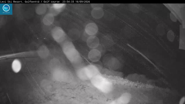 Levi Golf Course snow cam captured at 16 September 2026 at 11:54 pm GMT+3