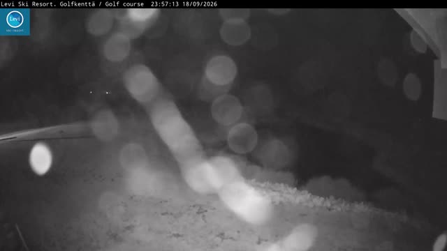 Levi Golf Course snow cam captured at 18 September 2026 at 11:57 pm GMT+3