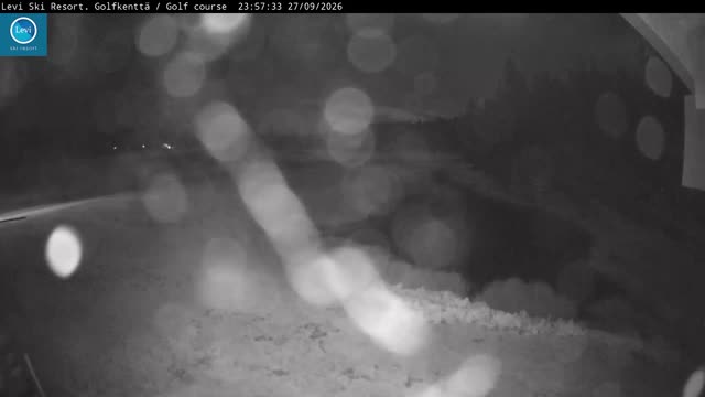 Levi Golf Course snow cam captured at 27 September 2026 at 11:57 pm GMT+3