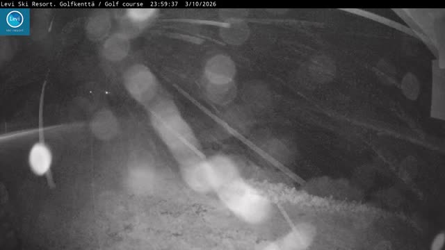Levi Golf Course snow cam captured at 3 October 2026 at 11:59 pm GMT+3