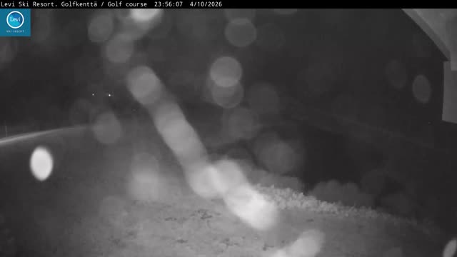 Levi Golf Course snow cam captured at 4 October 2026 at 11:56 pm GMT+3