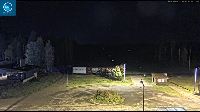 Levi Levi Golf Range snow cam captured at 13 September 2026 at 11:55 pm GMT+3