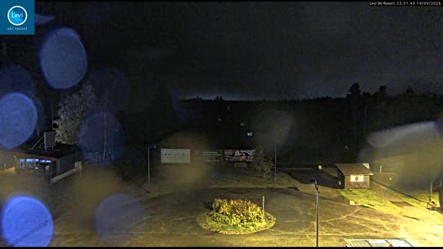 Levi Levi Golf Range snow cam captured at 19 September 2026 at 11:52 pm GMT+3