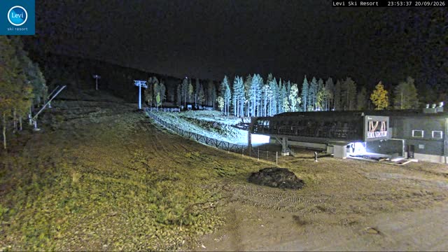 Levi Levi West Lower Station snow cam captured at 20 September 2026 at 11:52 pm GMT+3