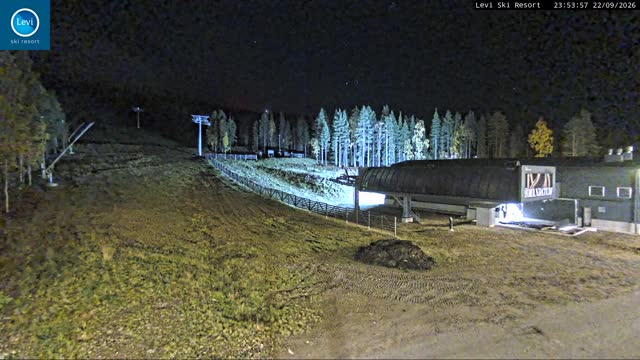 Levi Levi West Lower Station snow cam captured at 22 September 2026 at 11:53 pm GMT+3