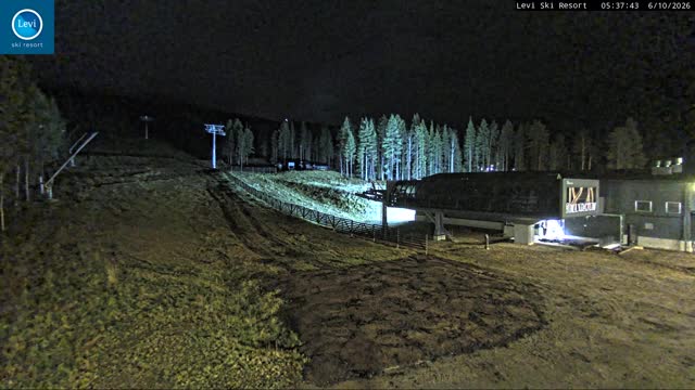 Levi Levi West Lower Station snow cam captured at 6 October 2026 at 5:36 am GMT+3