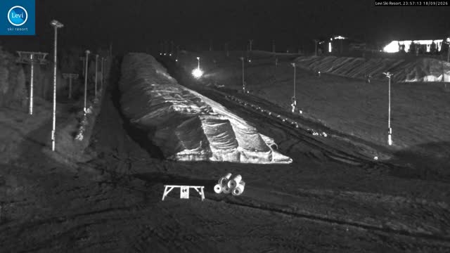 Levi Levi Glacier Express snow cam captured at 18 September 2026 at 11:57 pm GMT+3
