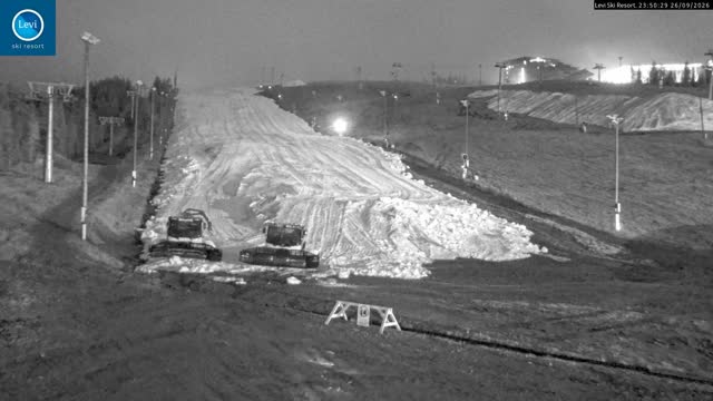 Levi Levi Glacier Express snow cam captured at 26 September 2026 at 11:50 pm GMT+3