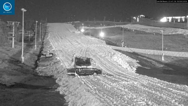 Levi Levi Glacier Express snow cam captured at 30 September 2026 at 11:48 pm GMT+3