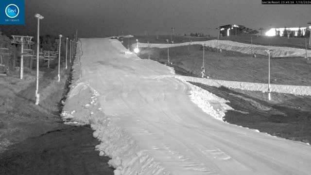 Levi Levi Glacier Express snow cam captured at 1 October 2026 at 11:50 pm GMT+3
