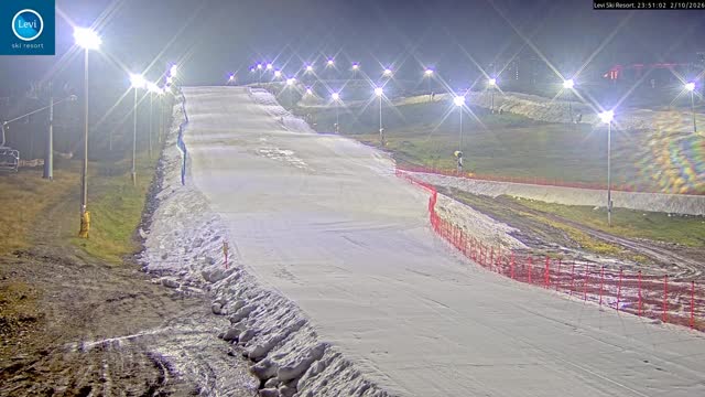 Levi Levi Glacier Express snow cam captured at 2 October 2026 at 11:51 pm GMT+3