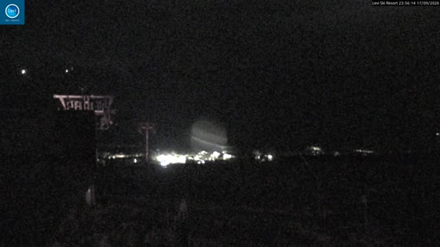 Levi Levi Summit snow cam captured at 17 September 2026 at 11:56 pm GMT+3