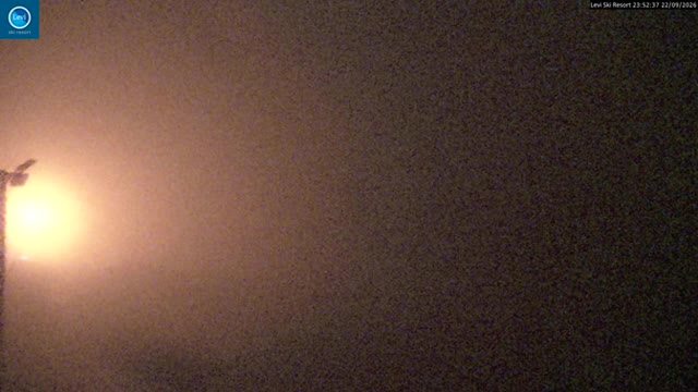 Levi Levi Summit snow cam captured at 22 September 2026 at 11:53 pm GMT+3