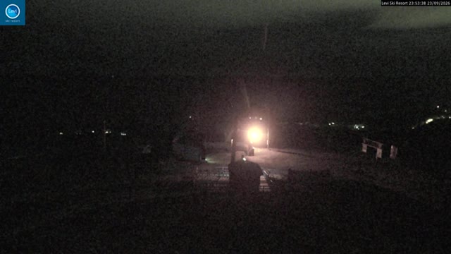 Levi Levi Summit snow cam captured at 23 September 2026 at 11:53 pm GMT+3