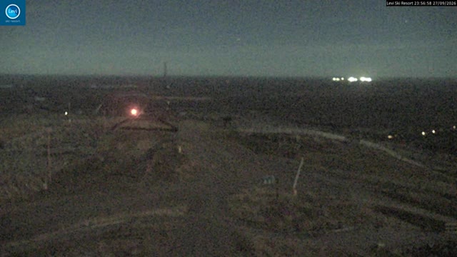Levi Levi Summit snow cam captured at 27 September 2026 at 11:57 pm GMT+3