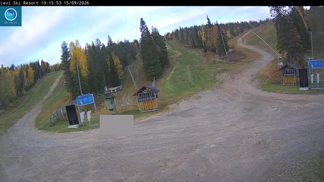 Levi Lifts 13/14 snow cam captured at 15 September 2026 at 7:16 pm GMT+3